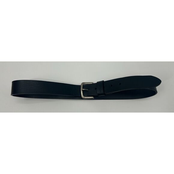 Carhartt Other - Men's Carhartt 38” Black Leather Belt W Logo Stitching Heavy Duty